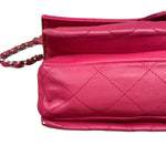 Chanel Pink Quilted Leather Accordion Flap Bag 2014