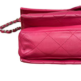 Chanel Pink Quilted Leather Accordion Flap Bag 2014