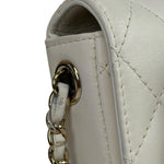 Chanel White Quilted Leather Side-Packs Dual Shoulder Bag 2019