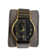 Lassale Black Roman Numeral Dial 2 Tone 1980's