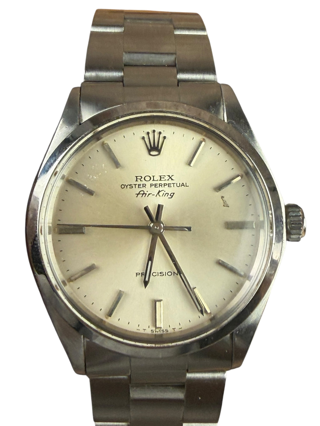 Rolex Air-King Silver Stick Dial 1975