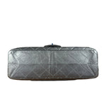 Chanel Metallic Silver Leather Reissue Double Flap Shoulder Bag 2.55 2005