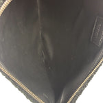 Givenchy Black Wool/Leather Trim Pouch