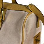 Gucci Vintage Pink Suede Mini Boston Handbag