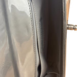 Chanel Gray Patent Leather Boy Flap Shoulder Bag