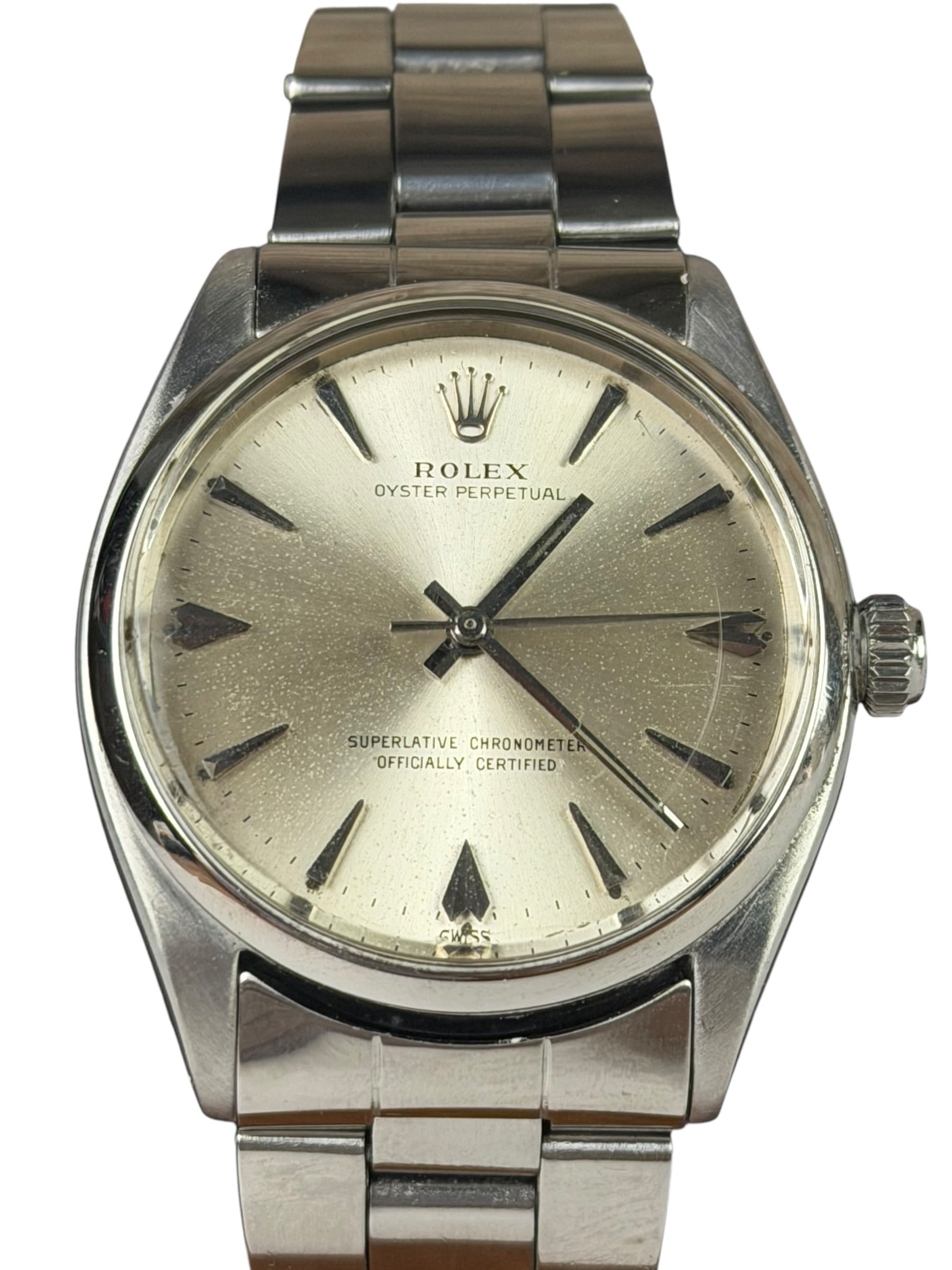 Rolex 1002 Oyster Perpetual Silver Dial 34mm 1959