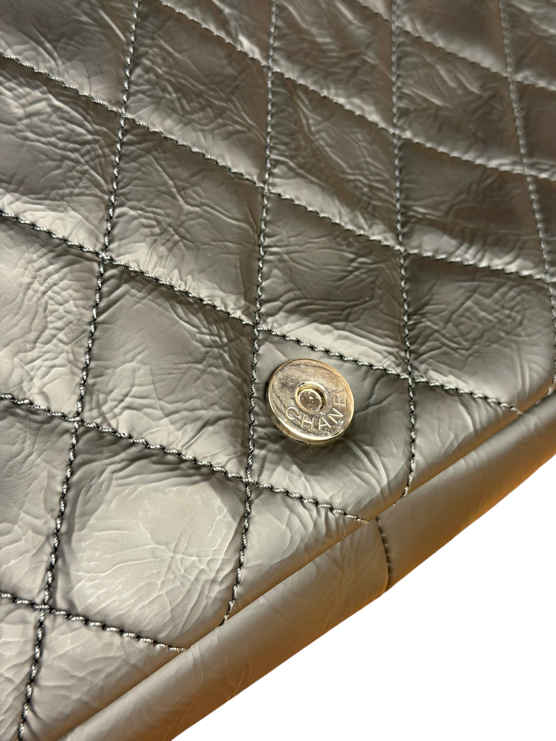 Chanel Black Leather Ultimate Stitch Single Flap Bag 2010