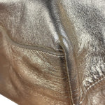 Prada Vintage Metallic Gold Leather Satchel Handbag