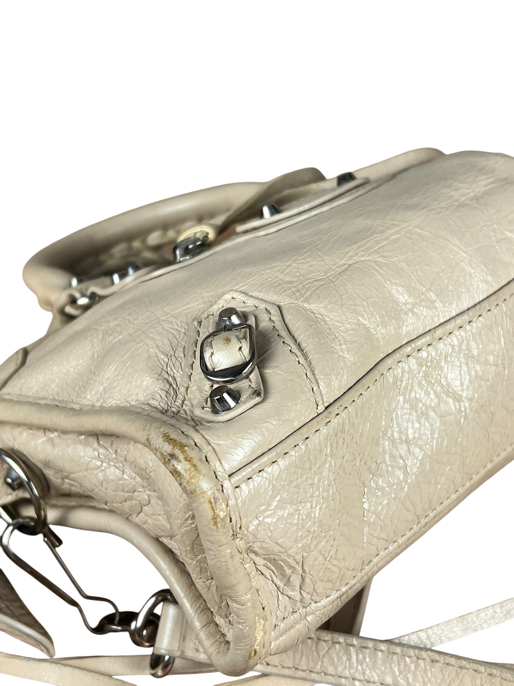 Balenciaga Beige Mini Le City Bag