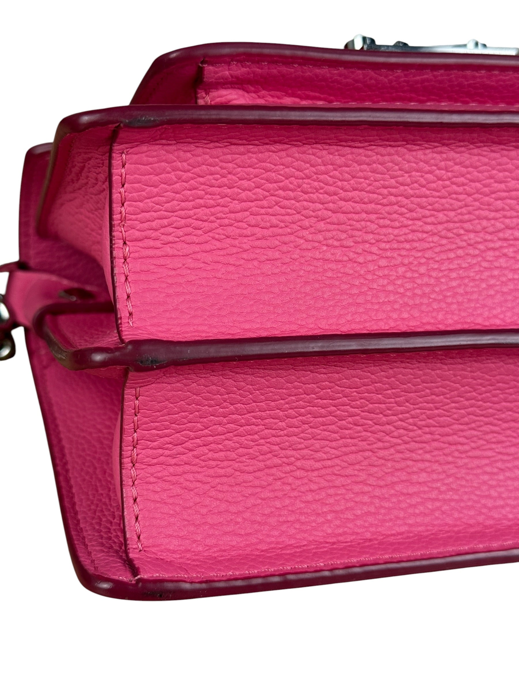 MCM Pink Leather Millie S Crossbody Bag