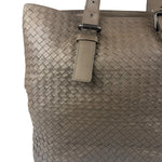 Bottega Veneta Gray Nappa Leather Intrecciato Tote Bag