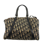 Christian Dior Vintage Canvas Monogram Trotter Oblique Boston Hand Bag