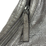 Gucci Vintage GG Metallic Leather Hobo Shoulder Bag