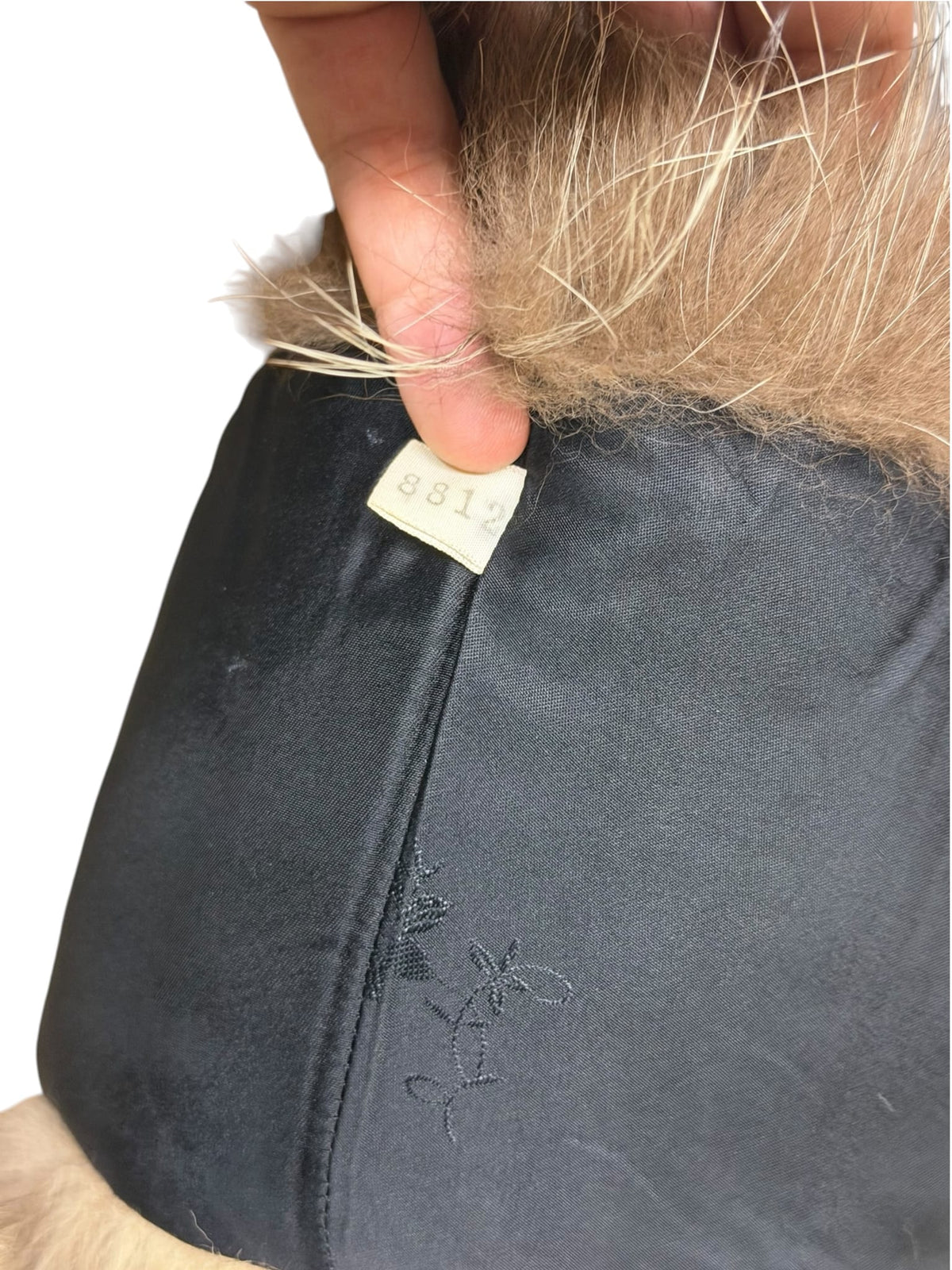 Vintage Dark Brown/White Fox Fur Clip-On Stole