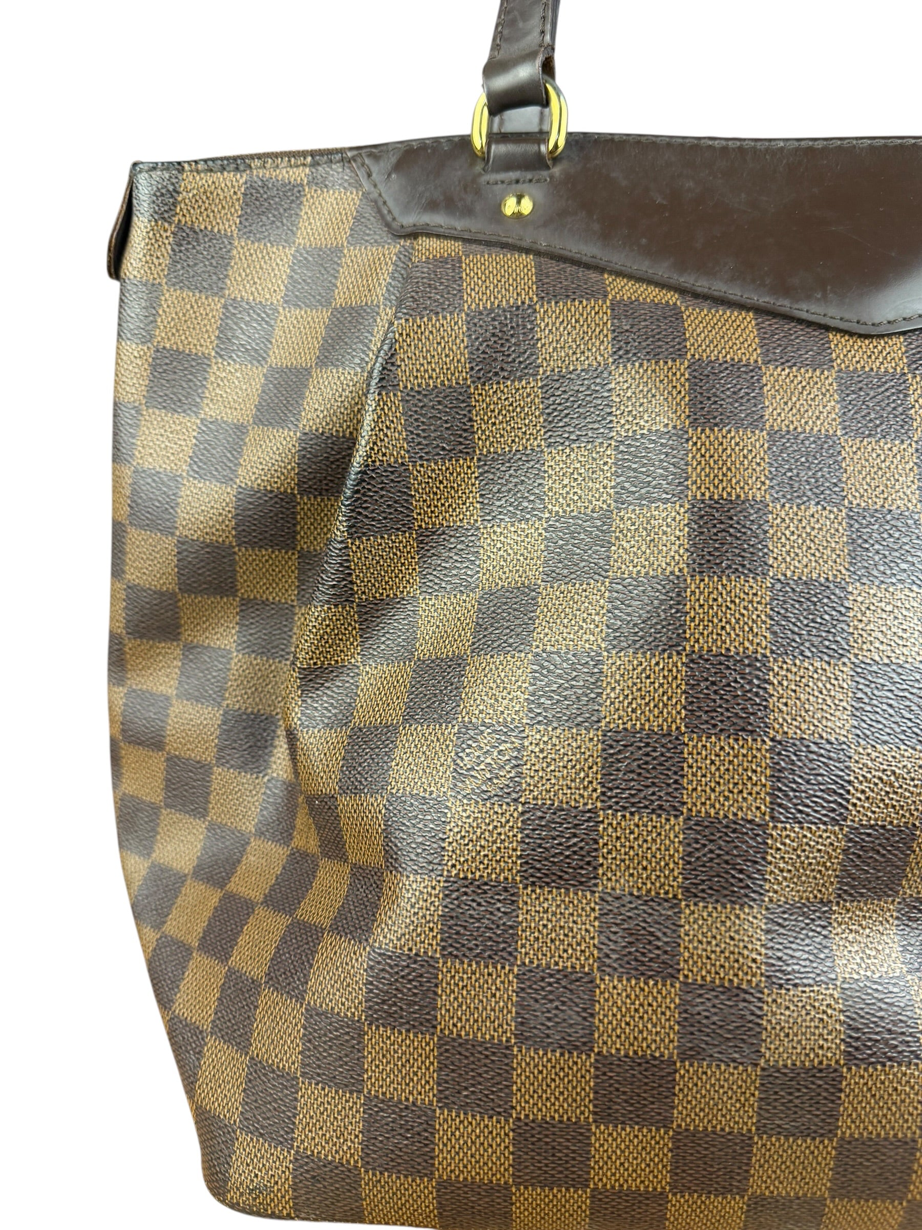 Louis Vuitton Canvas Damier Ebene Totally Shoulder/Tote Bag
