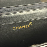 Chanel Black Patent Mademoiselle Single Flap Bag '95