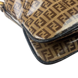 Fendi Brown PVC Zucca Baguette