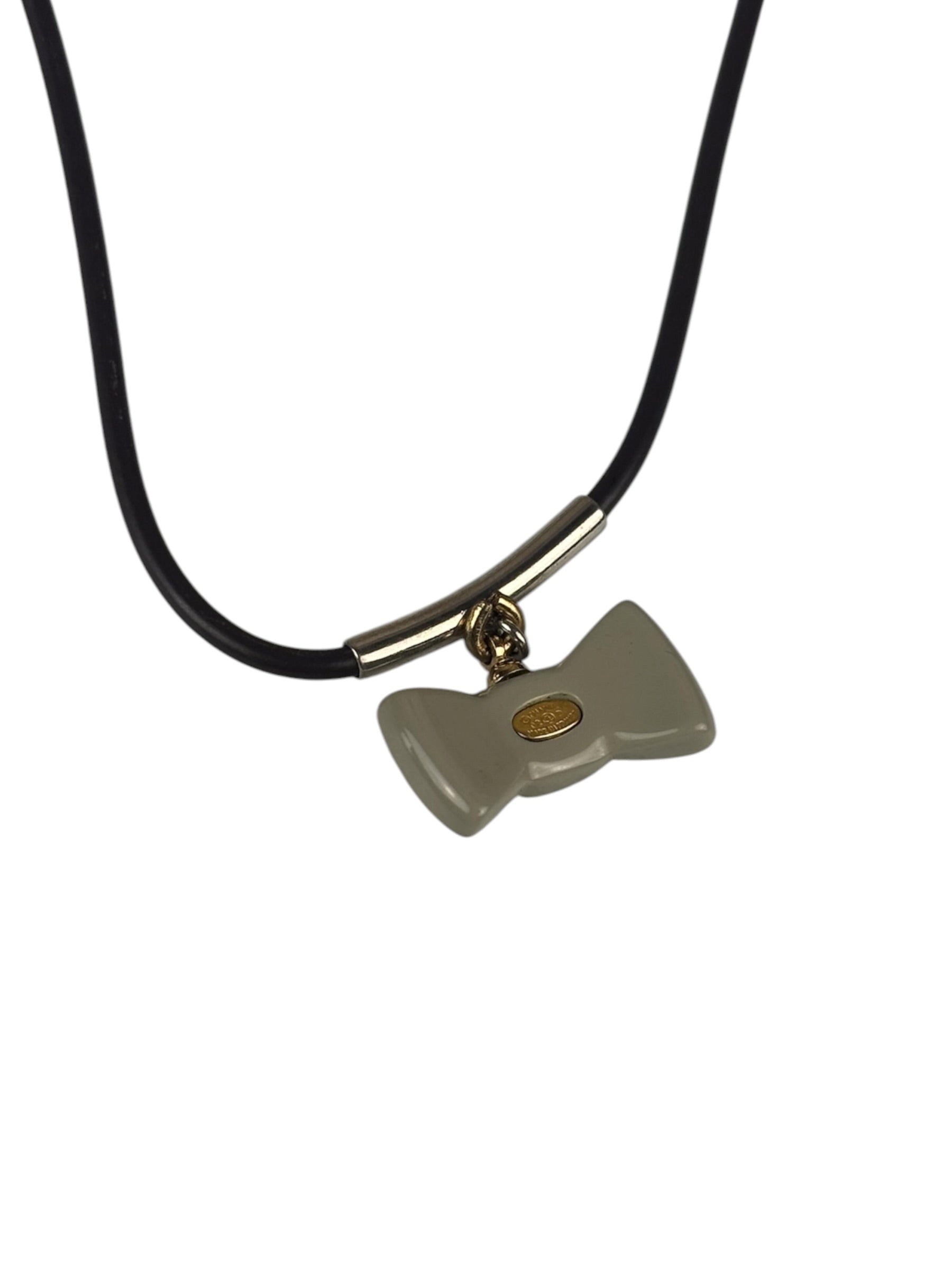 Chanel Vintage Y2K Bow Charm Necklace