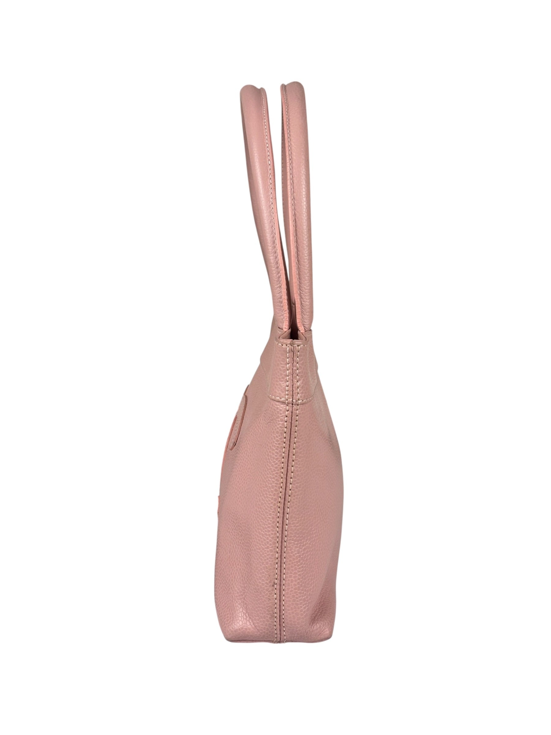 Chanel CC Pink Caviar Leather Mini Tote Bag 2004
