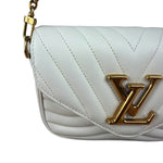 Louis Vuitton White Leather New Wave Multi Crossbody Pochette