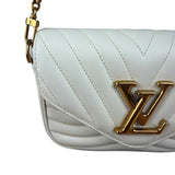 Louis Vuitton White Leather New Wave Multi Crossbody Pochette