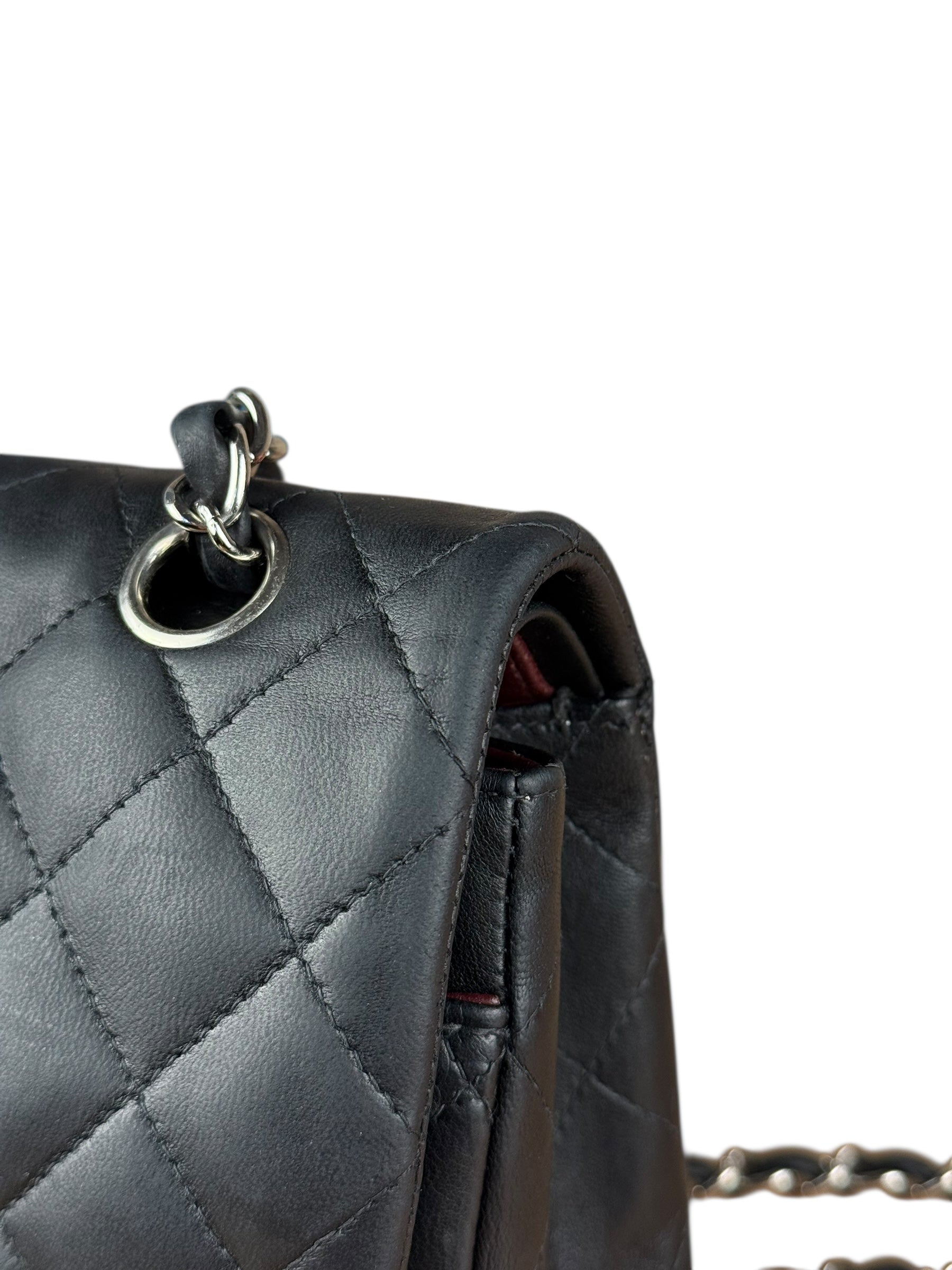 Chanel Classic Quilted Black Double Flap Bag 2003