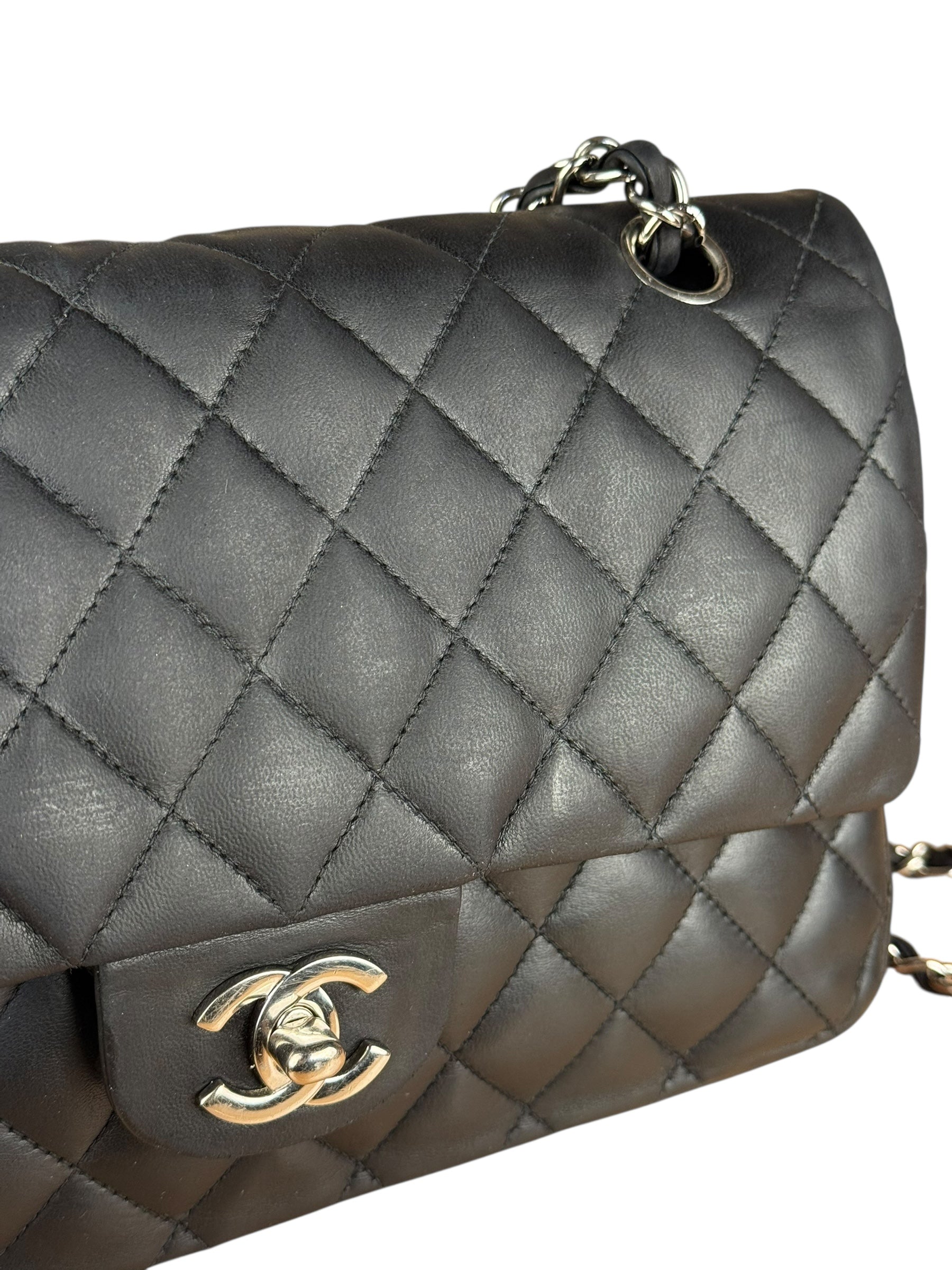 Chanel Classic Quilted Black Double Flap Bag 2003
