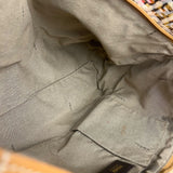 Fendi FF Floral Zucchino Shoulder Tote