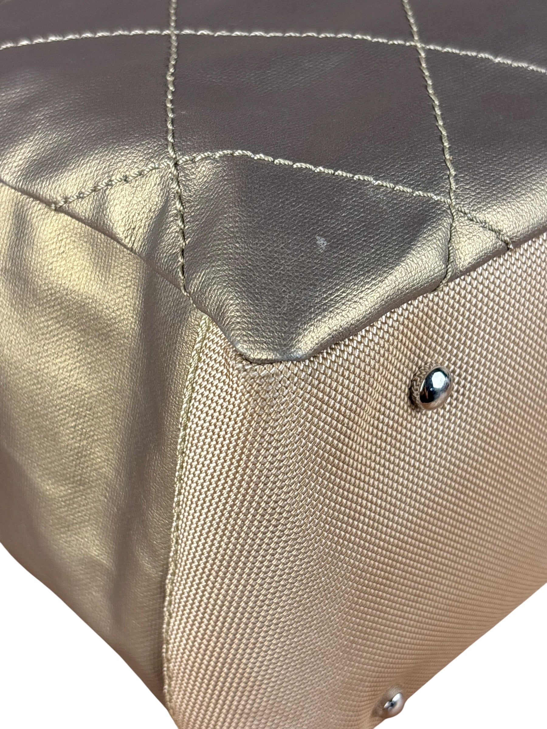 Chanel Metallic Gold Leather Paris-Biarritz Large Tote Bag 2007