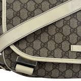 Gucci GG Leather Lined Flap Messenger Bag