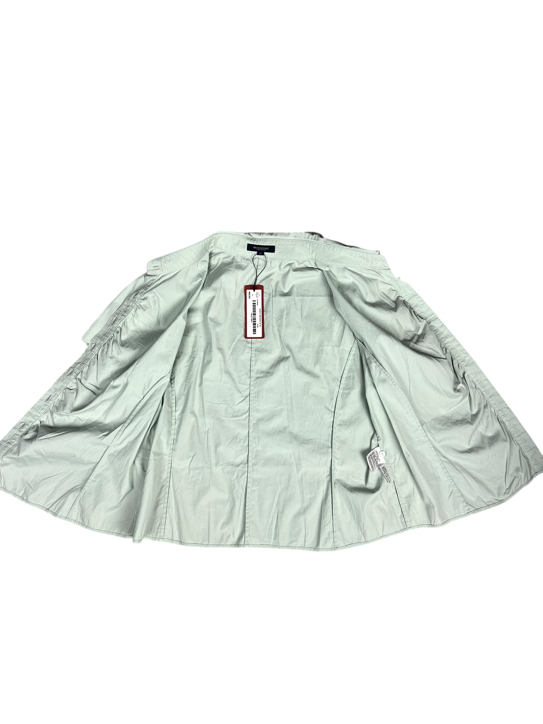 Burberry Sage Button Up Blouse