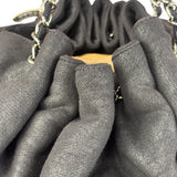 Chanel Black Melrose Cabas Hobo Bag - 1987