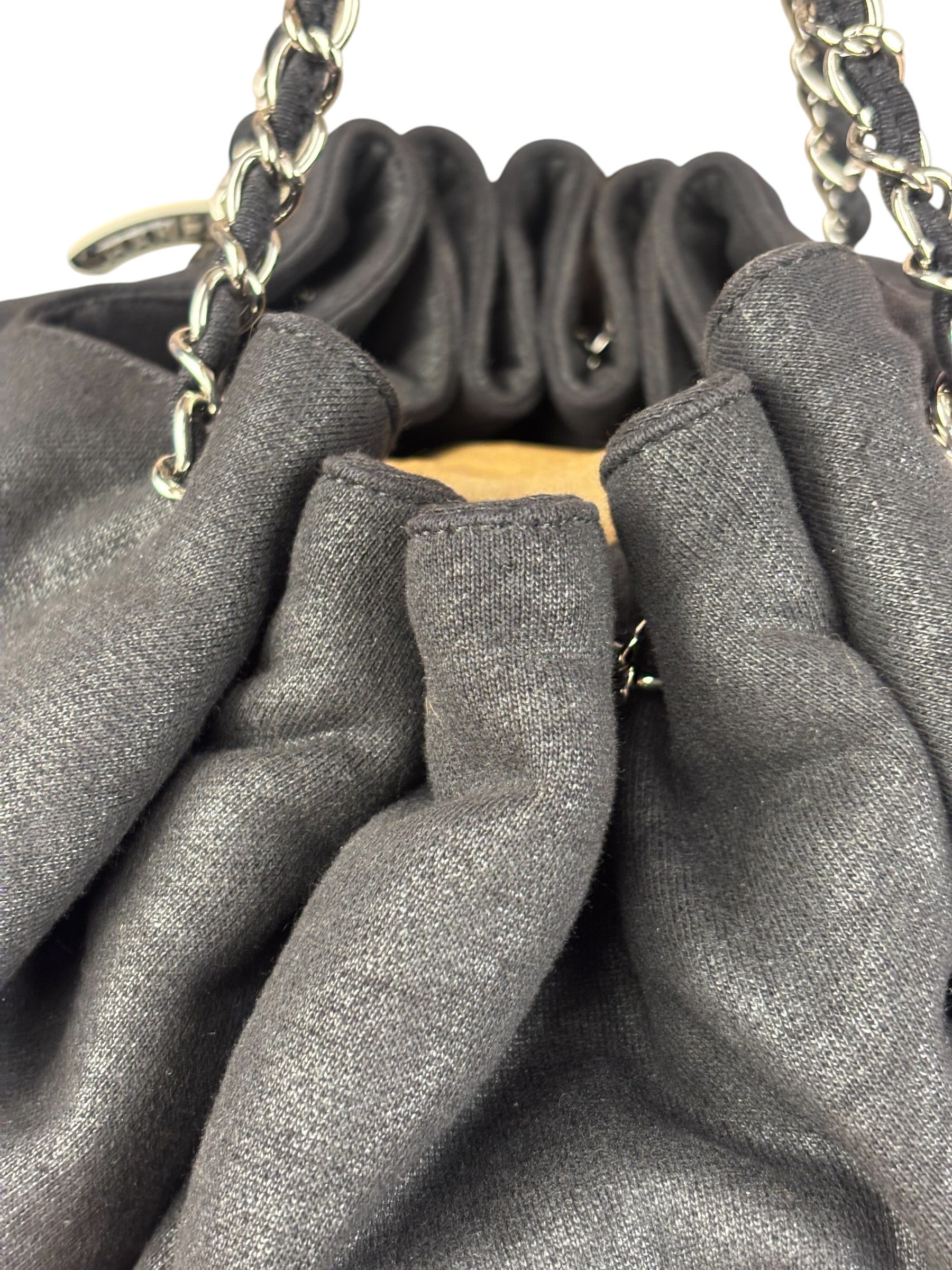 Chanel Black Melrose Cabas Hobo Bag - 1987