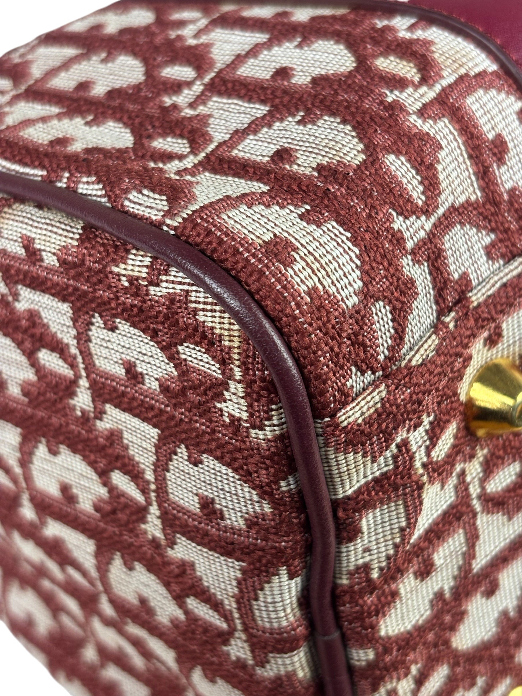 Christian Dior Red Trotter Boston Bag