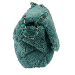 Chanel Mint Green Quilted Terry Cloth Coco Beach Flap Bag 2019