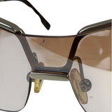 Prada Y2k Rimless Brown/Silver Sunglasses