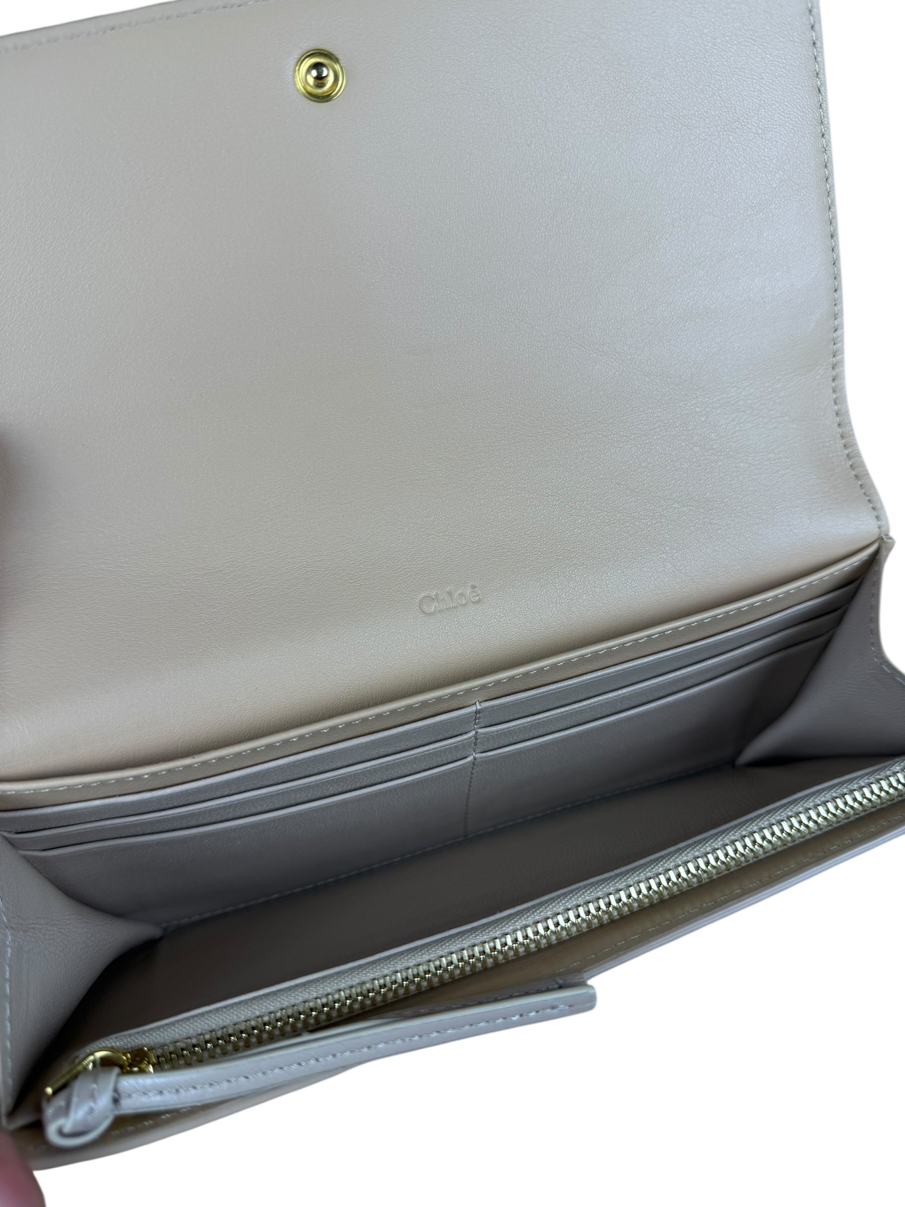 Chloé Vick Leather Long Wallet