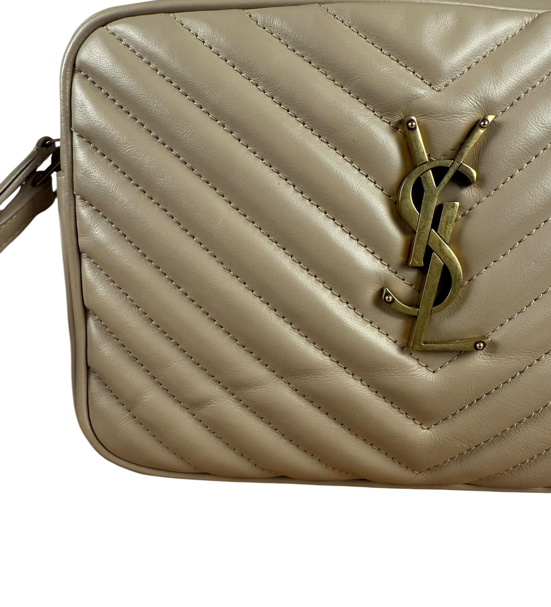 Ysl Lou Zip-Up Quilted Leather Crossbody Bag