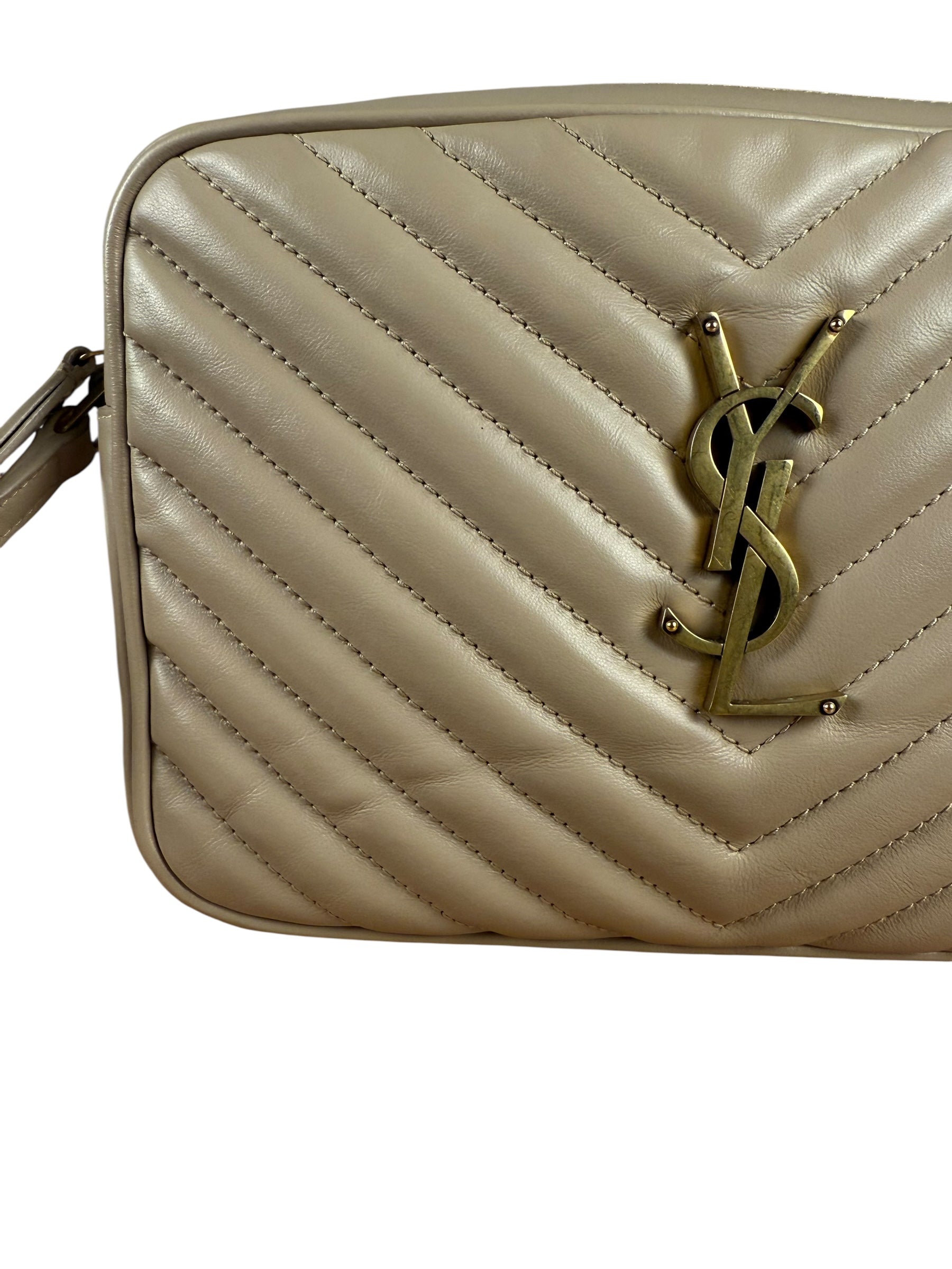 Ysl Lou Zip-Up Quilted Leather Crossbody Bag