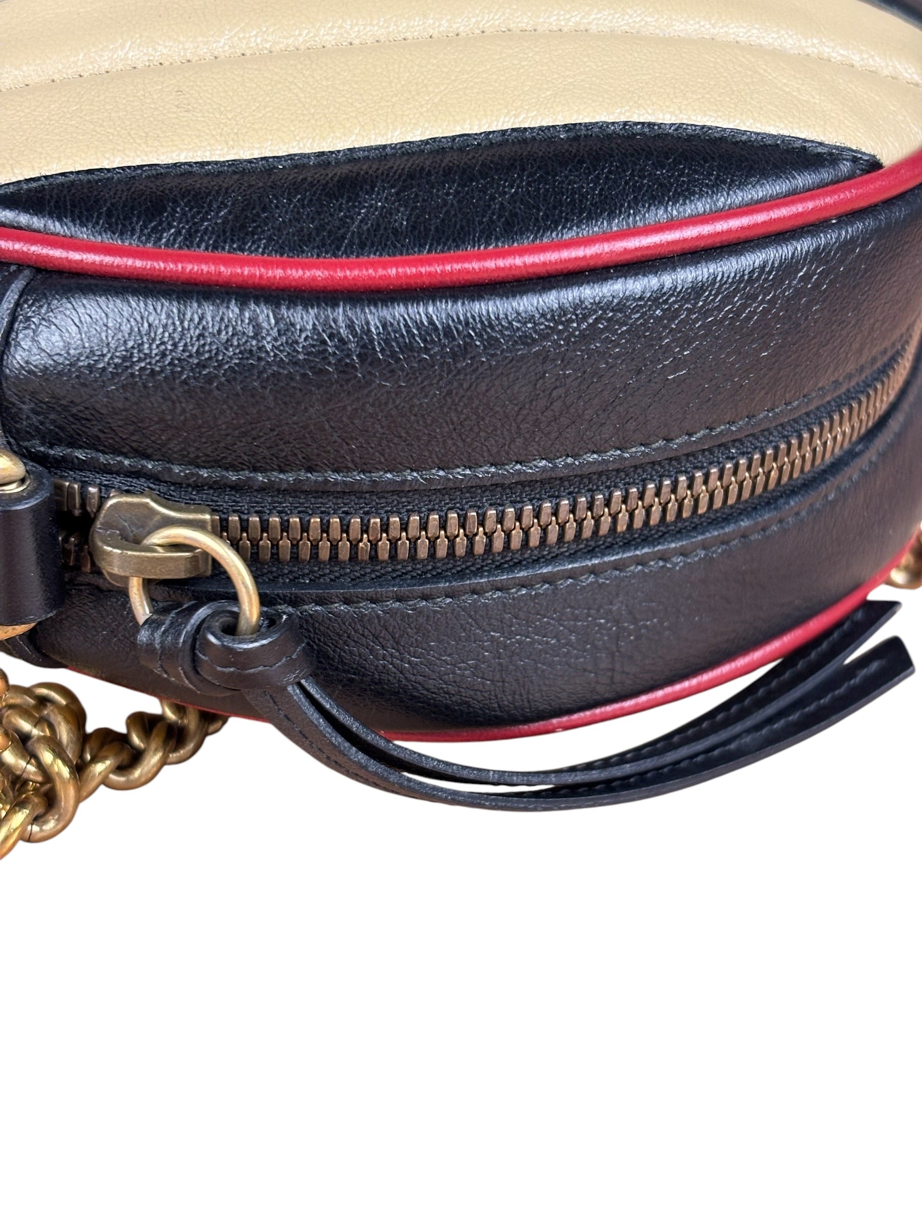 Gucci Multicolor Leather Azalea Marmont Round Crossbody