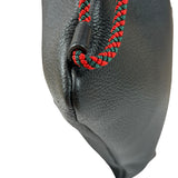 Gucci Black Leather Drawstring Backpack