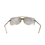 Christian Dior Vintage Gold Tone Frameless Tinted Glasses