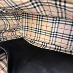 Burberry Black Pebbled Leather Tote Handbag