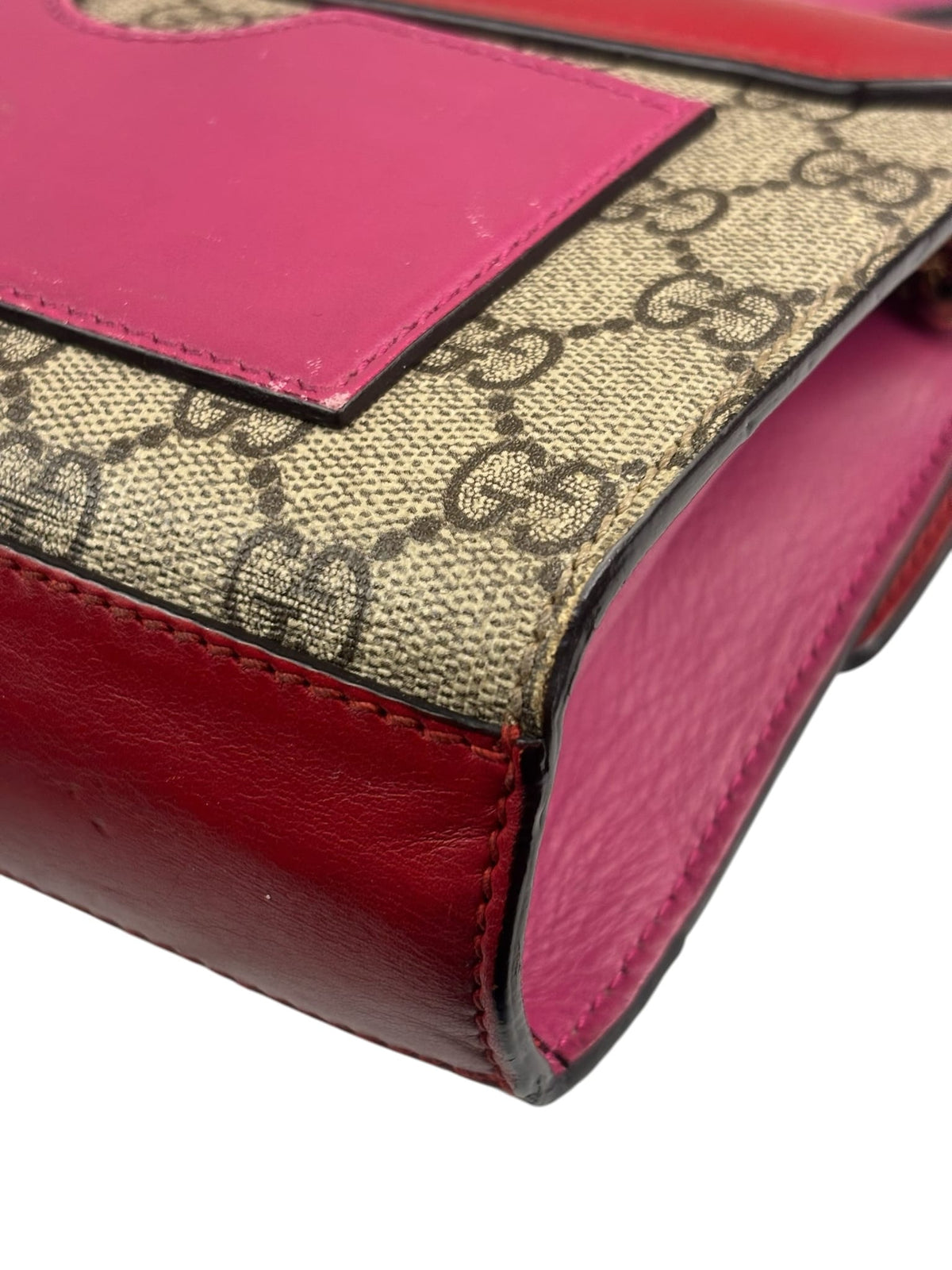 Gucci Colorblock Leather Padlock Small Shoulder Bag
