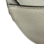Christian Dior White Leather Saddle Hand Bag
