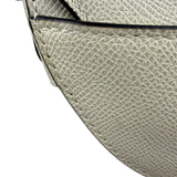Christian Dior White Leather Saddle Hand Bag