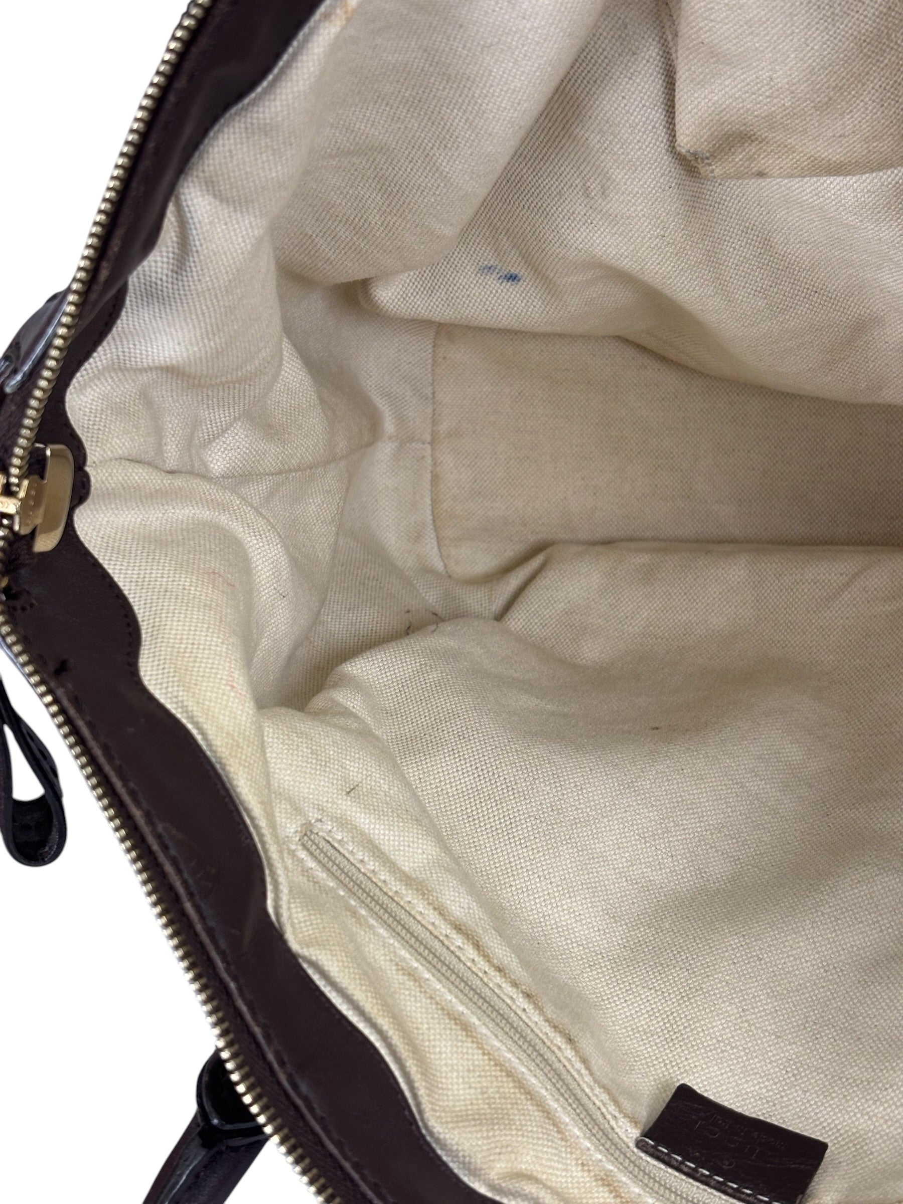 Gucci Brown GG Supreme Shoulder Bag