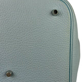 Hermes Blue Leather Picotin Lock 18 Bucket Bag