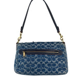 Coach Signature Blue Jacquard Denim Soft Tabby Shoulder Bag