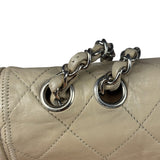 Chanel Light Grey Quilted Mademoiselle Chain Flap Bag 2008